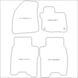 Honda Civic Type S Car Mats with Twist and Turn Fixing